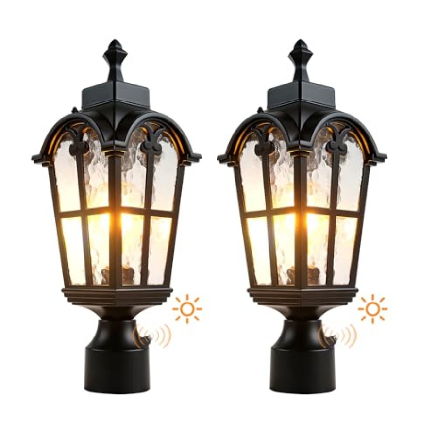 Outdoor Lighting Waterproof - Уличные светильники на столбах с датчиком