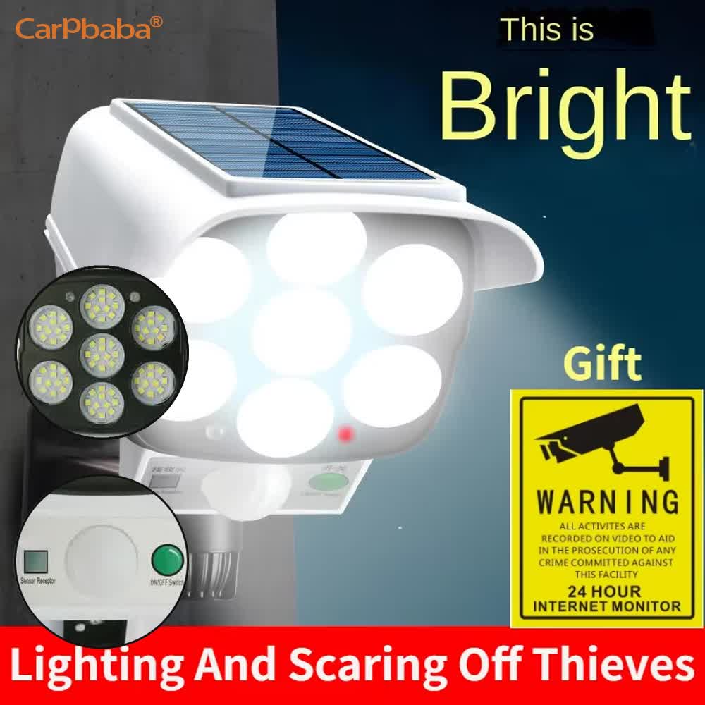 Outdoor Lighting Wireless - Наружный солнечный свет, датчик движения, камера