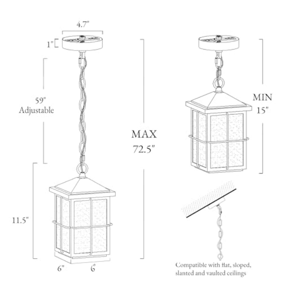 Уличный подвесной светильник в – обзор и цена Outdoor Lighting Black
